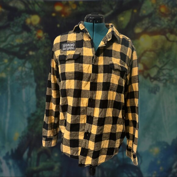 Upcycled Smashing Pumpkins Flannel | Mellon Collie 1995 | Oversized size  L - Picture 4 of 6